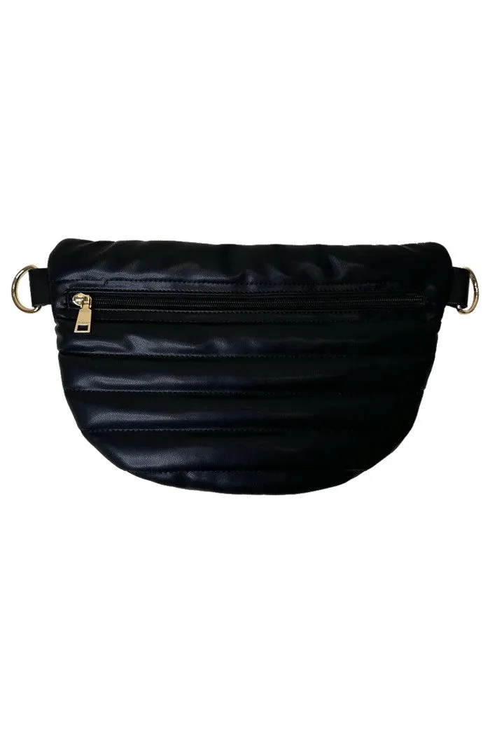 Stacy Small Quilted Faux Leather Sling Bag