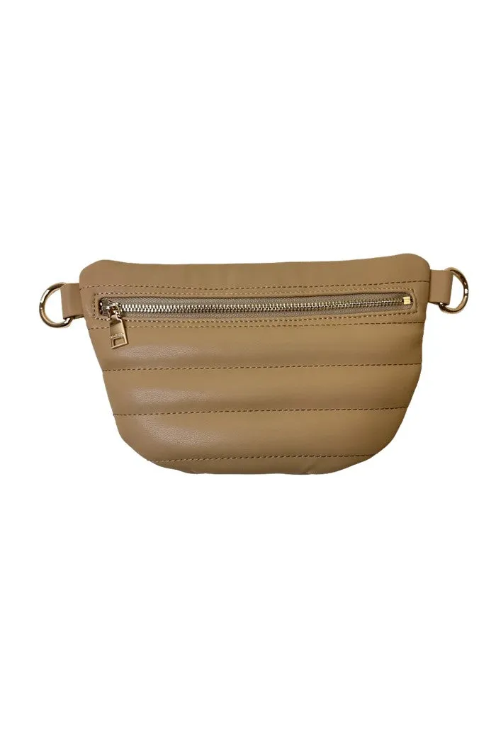 Stacy Small Quilted Faux Leather Sling Bag