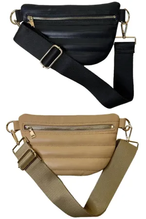 Stacy Small Quilted Faux Leather Sling Bag