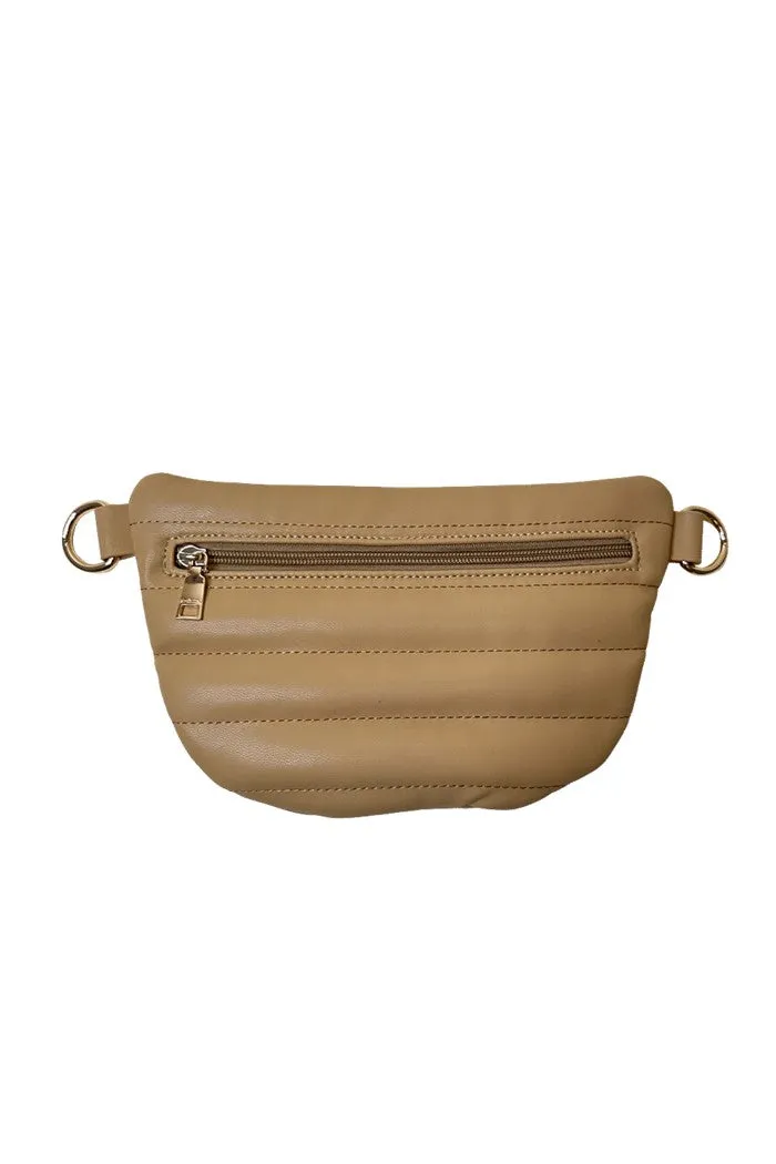 Stacy Small Quilted Faux Leather Sling Bag