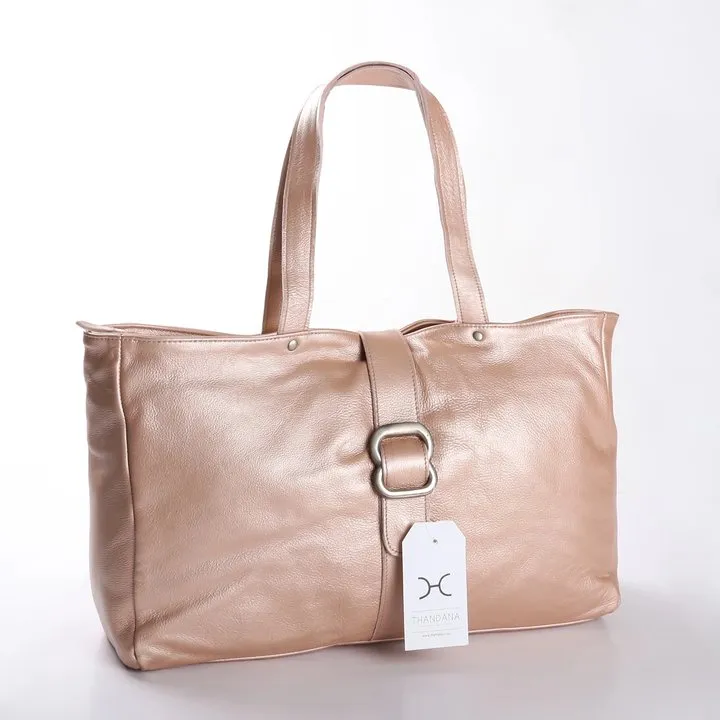 Thandana Jax Metallic Leather Handbag