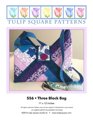 Three Block Bag Downloadable Pattern