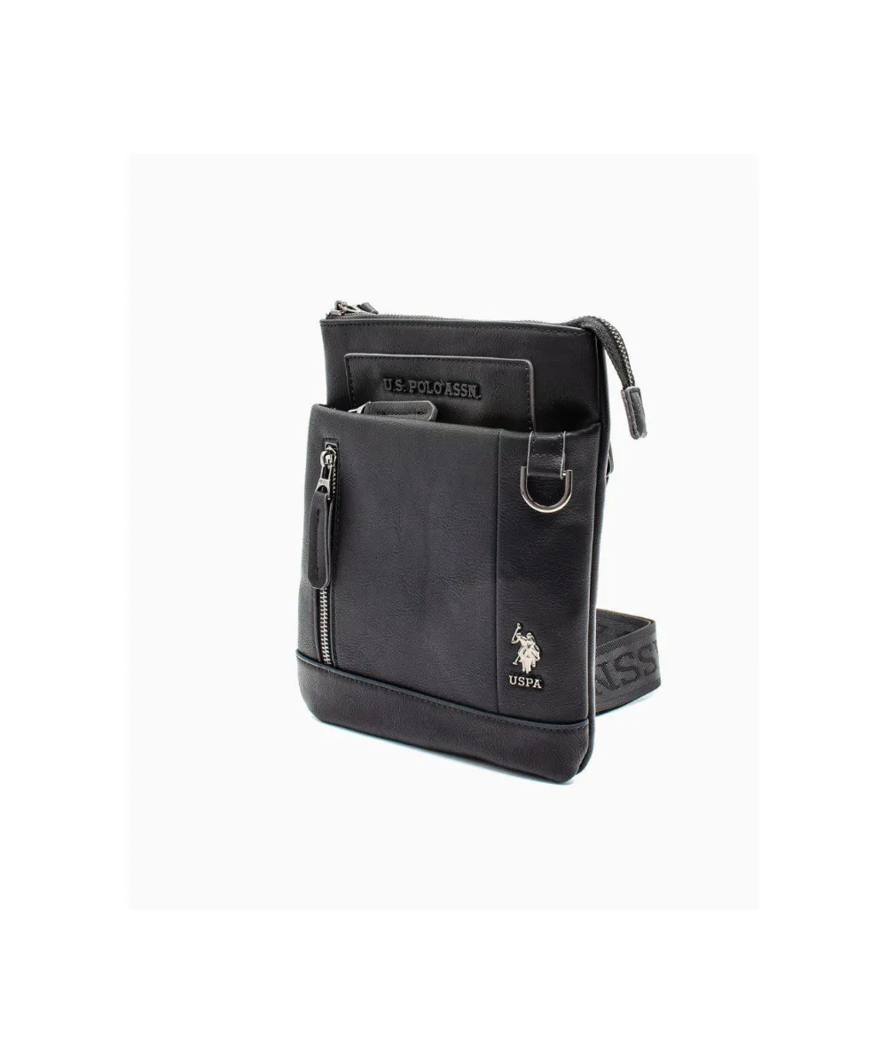 US POLO ASSN. MEN CAMBRIDGE MINI FLAT CROSS IN BLACK