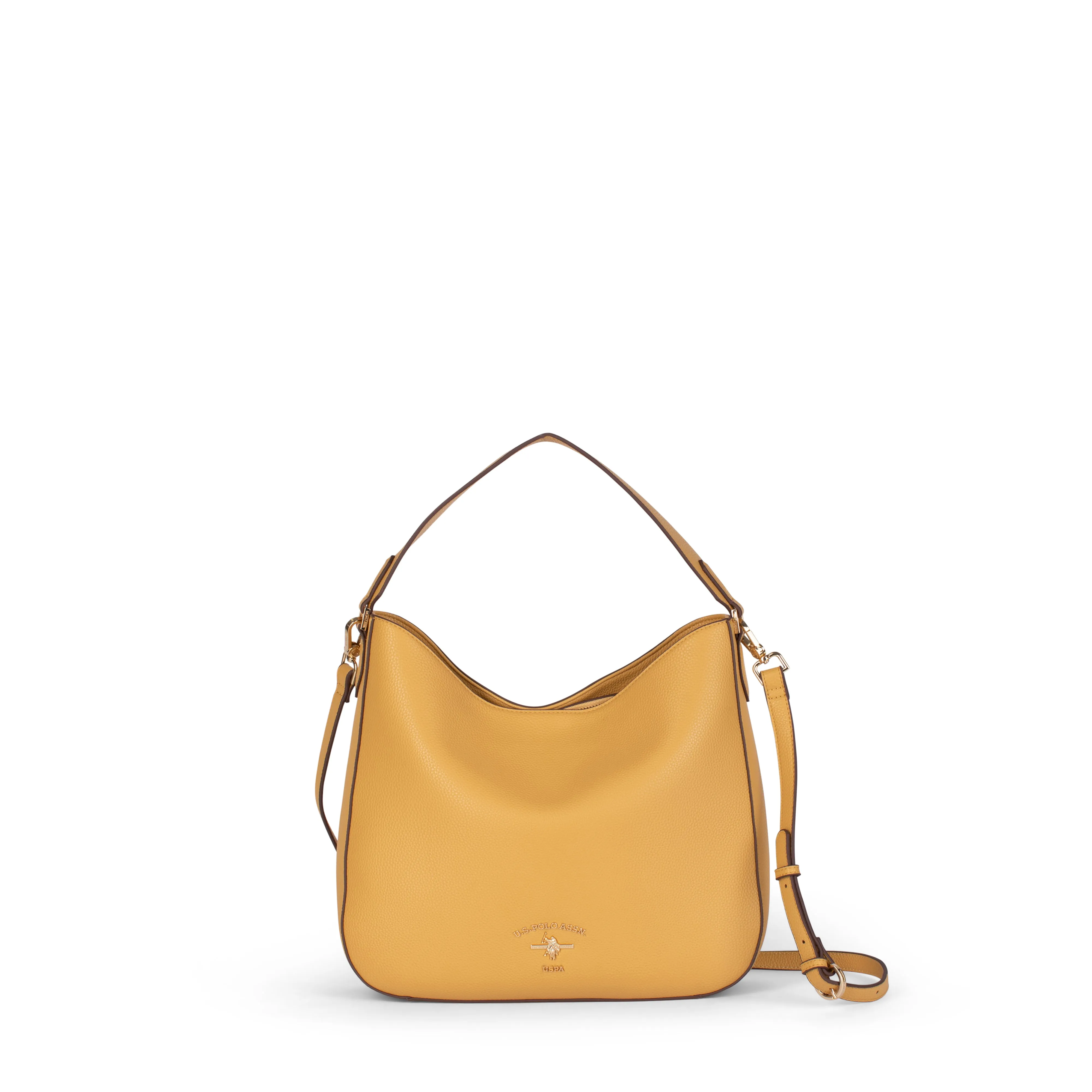 US POLO WOMEN STANFORD HOBO BAG IN MUSTARD