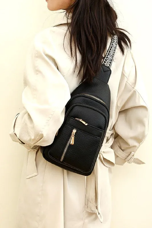 Vegan Leather Crossbody Sling