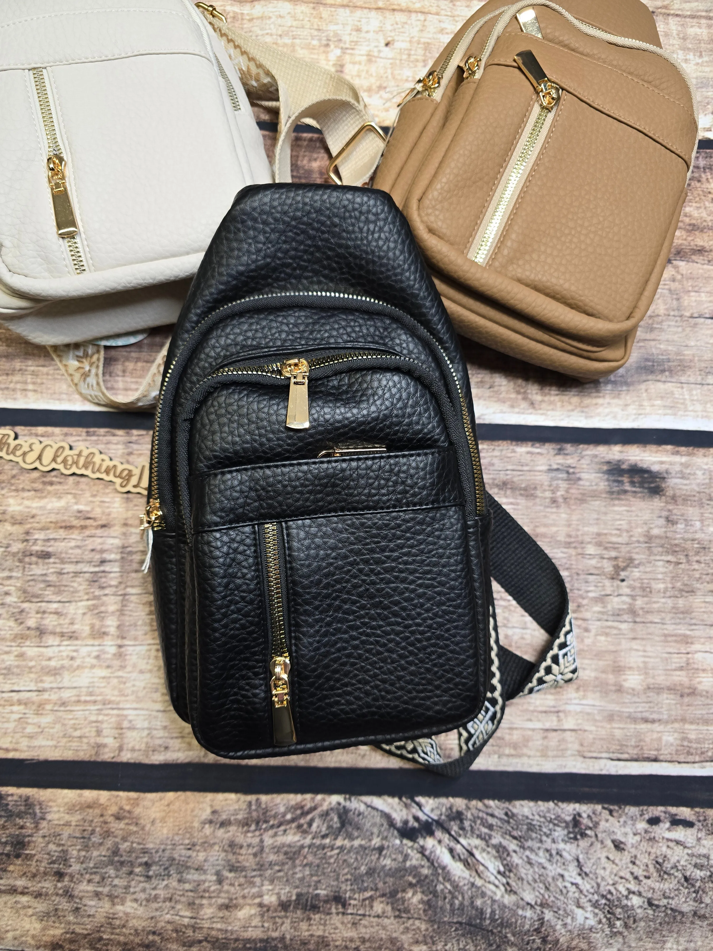 Vegan Leather Crossbody Sling
