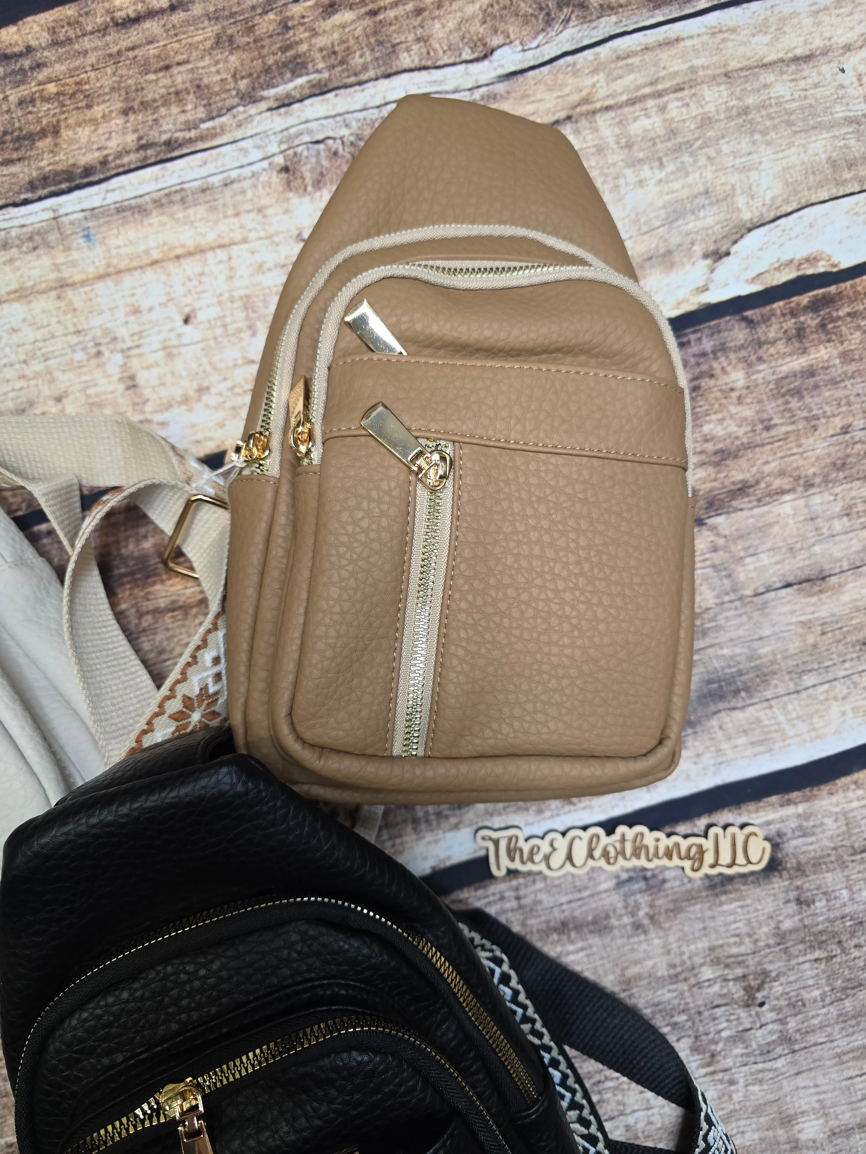 Vegan Leather Crossbody Sling