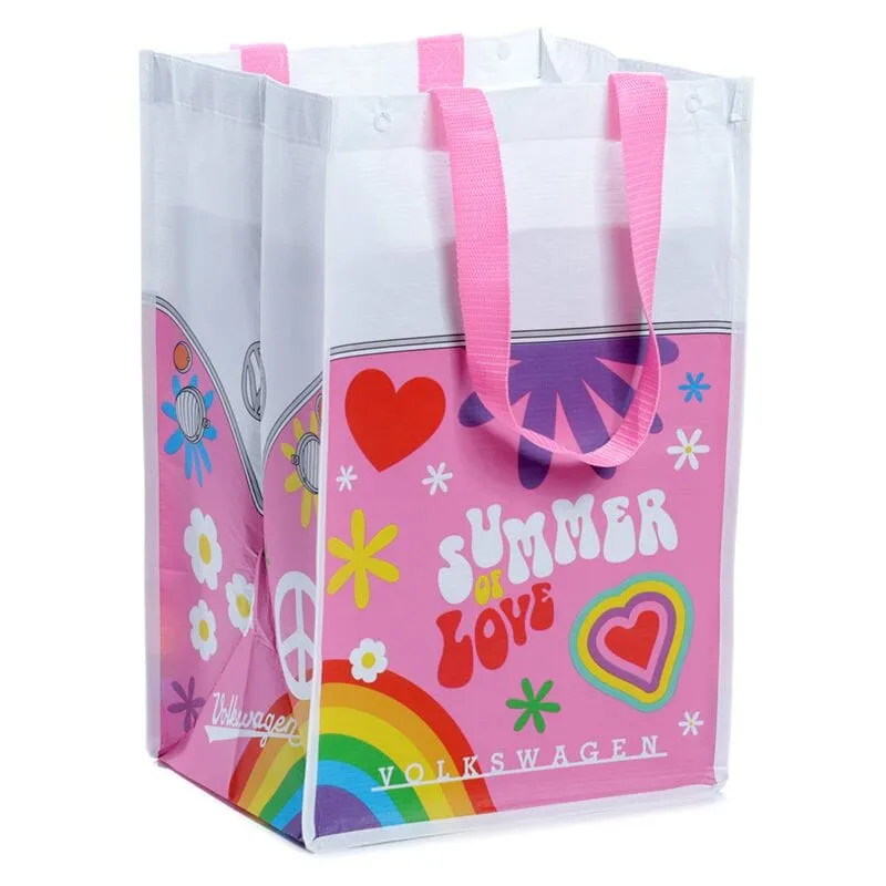 Volkswagen VW T1 Camper Recycling Bags - Set of 3 Surf Adventure & Summer Love Design