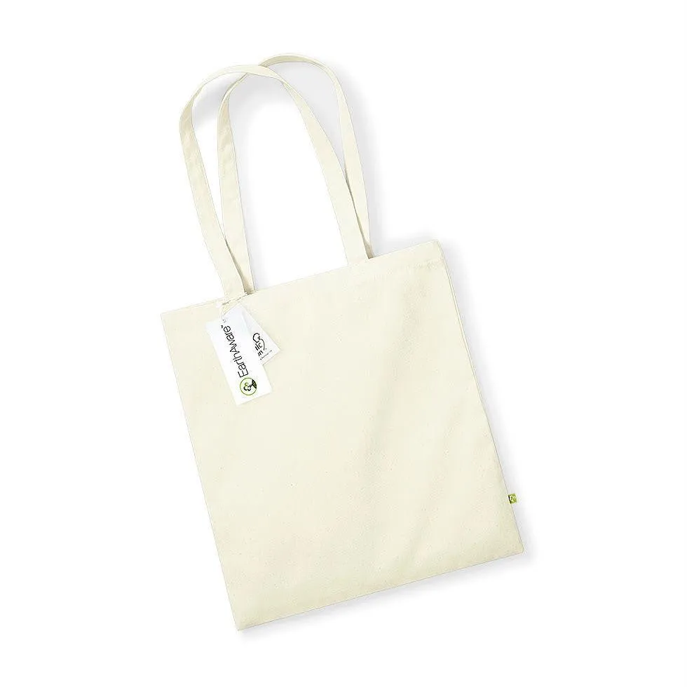Westford Mill - W801 Earth Aware Tote - Organic Bag For Life - Choose Colour