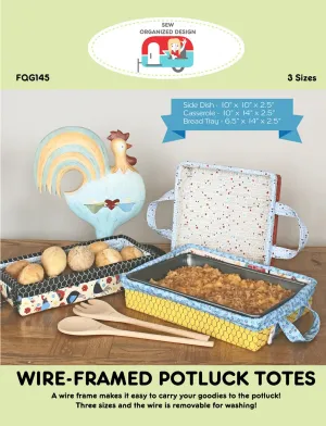 Wire-Framed Potluck Totes Pattern FQG145  Sku: 57891