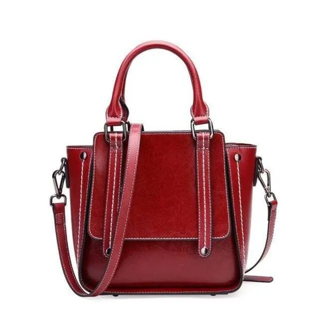 Women Totes Bag Patent Leather Look Messenger