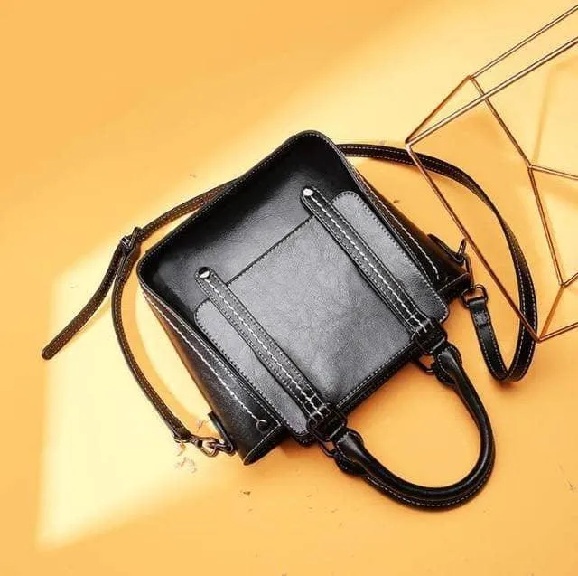 Women Totes Bag Patent Leather Look Messenger