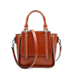 Women Totes Bag Patent Leather Look Messenger