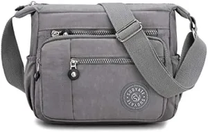 Womens Cross Body Bag Casual Shoulder Bag Handbag Multi Pocket Messenger for Shopping Daily Use